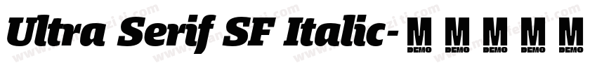 Ultra Serif SF Italic字体转换